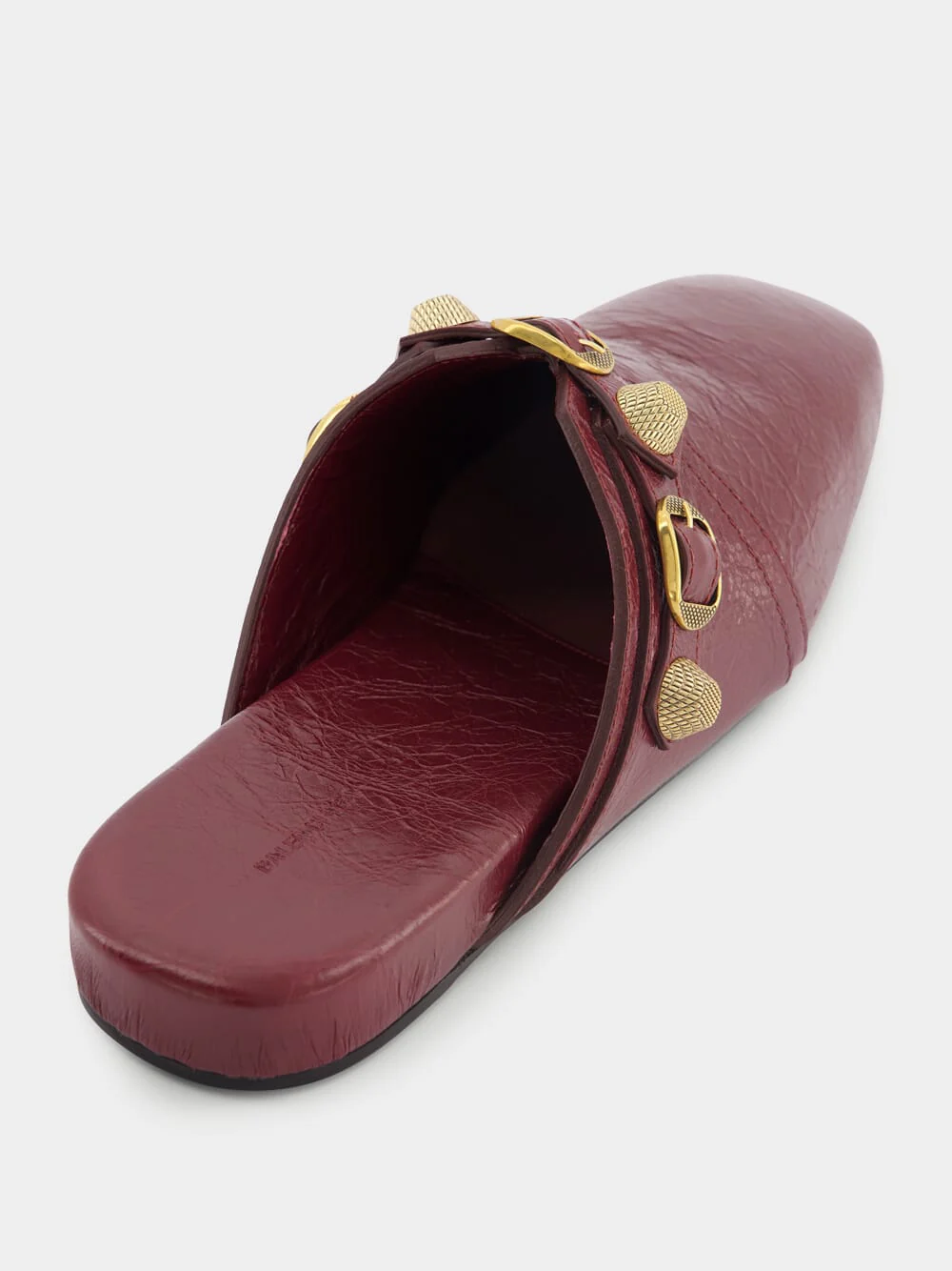 Flat Leather Mules - Image 6