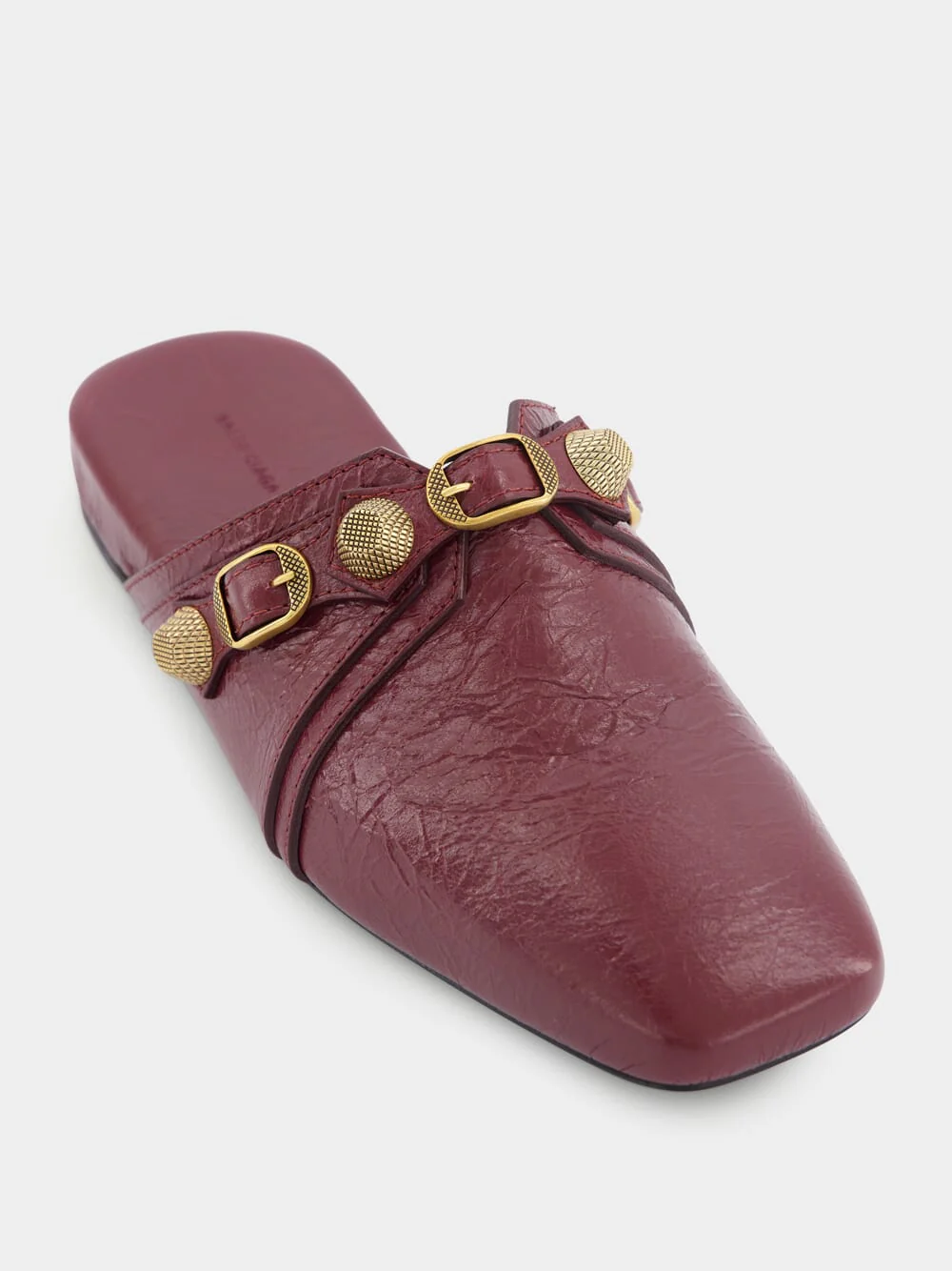 Flat Leather Mules - Image 7