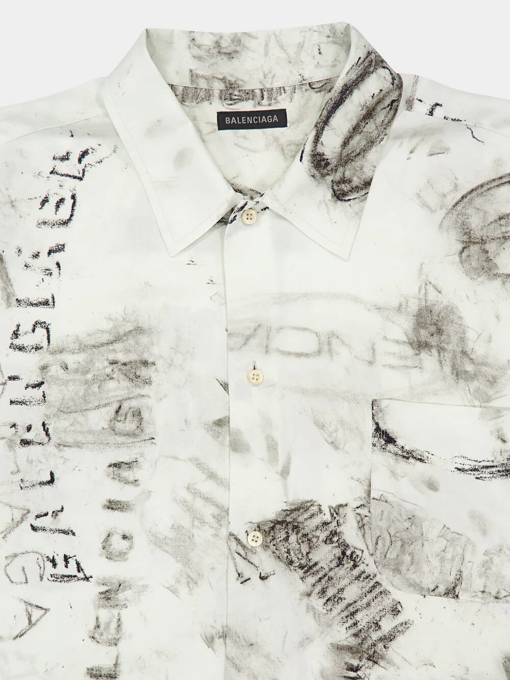 Graphite Grey Short Sleeve Minimal Shirt - Image 3