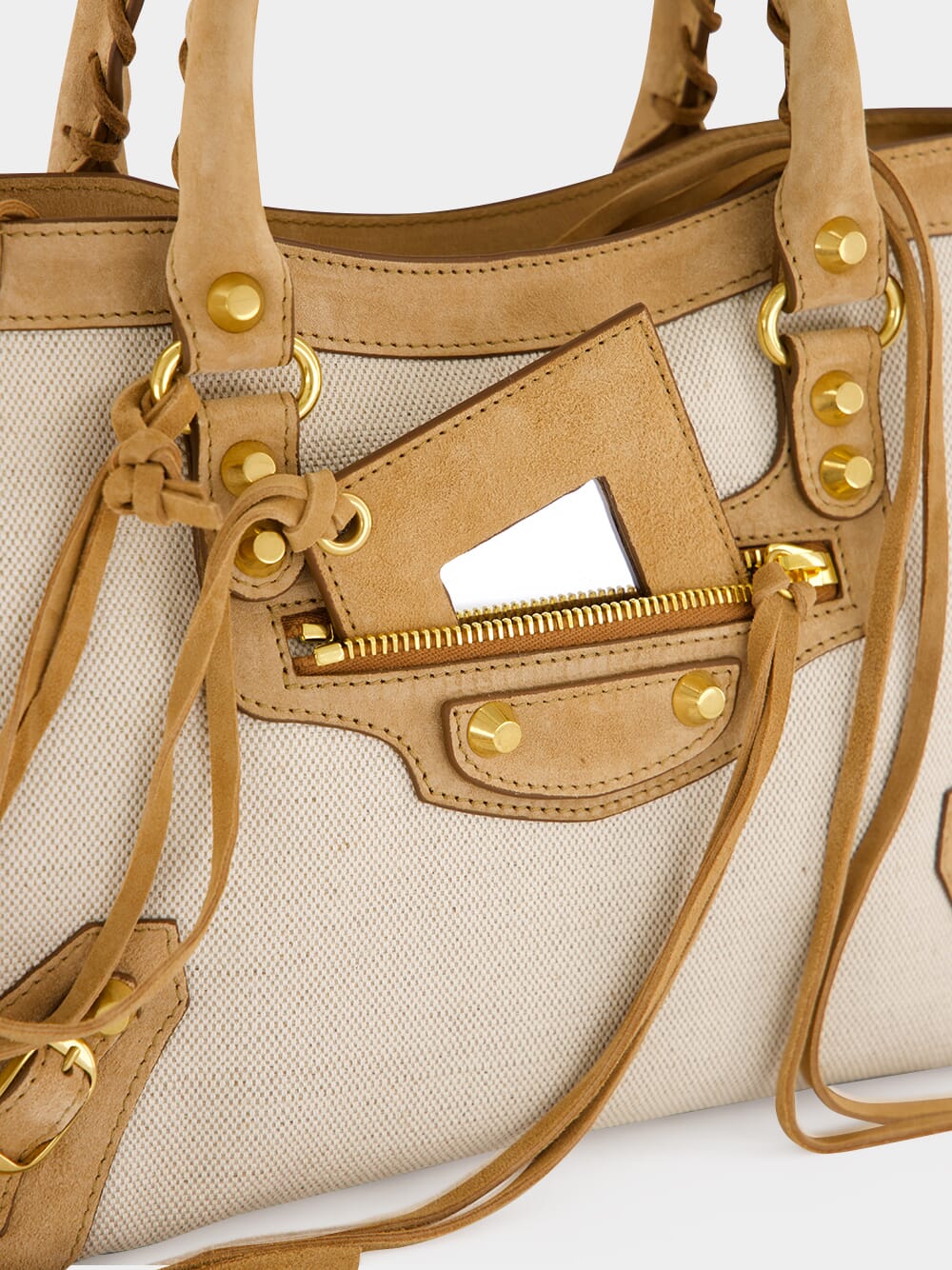 Beige and Camel Le City Small Bag - Image 7