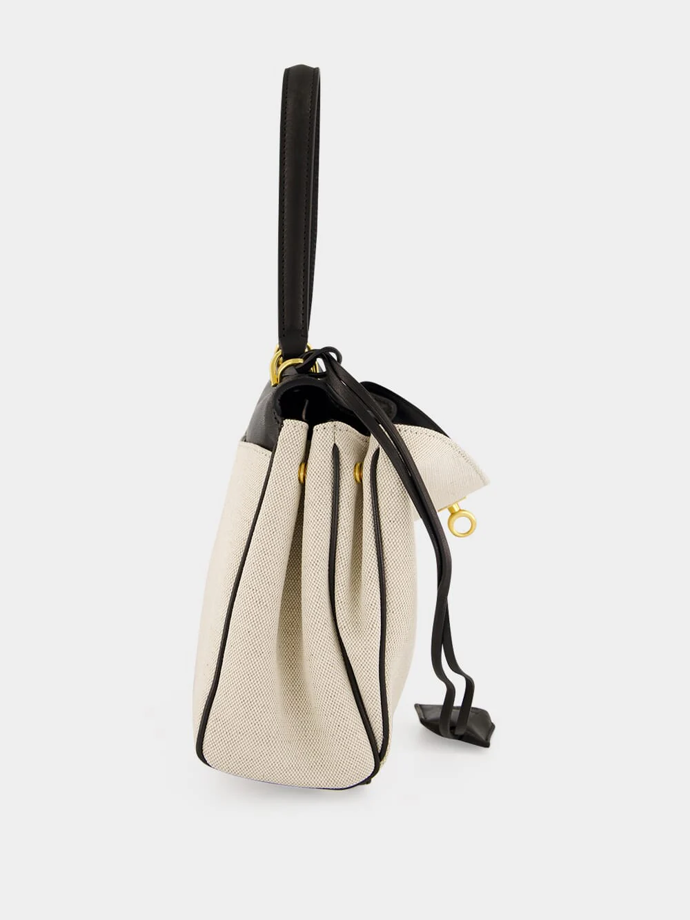 Beige and Black Rodeo Small Handbag - Image 7