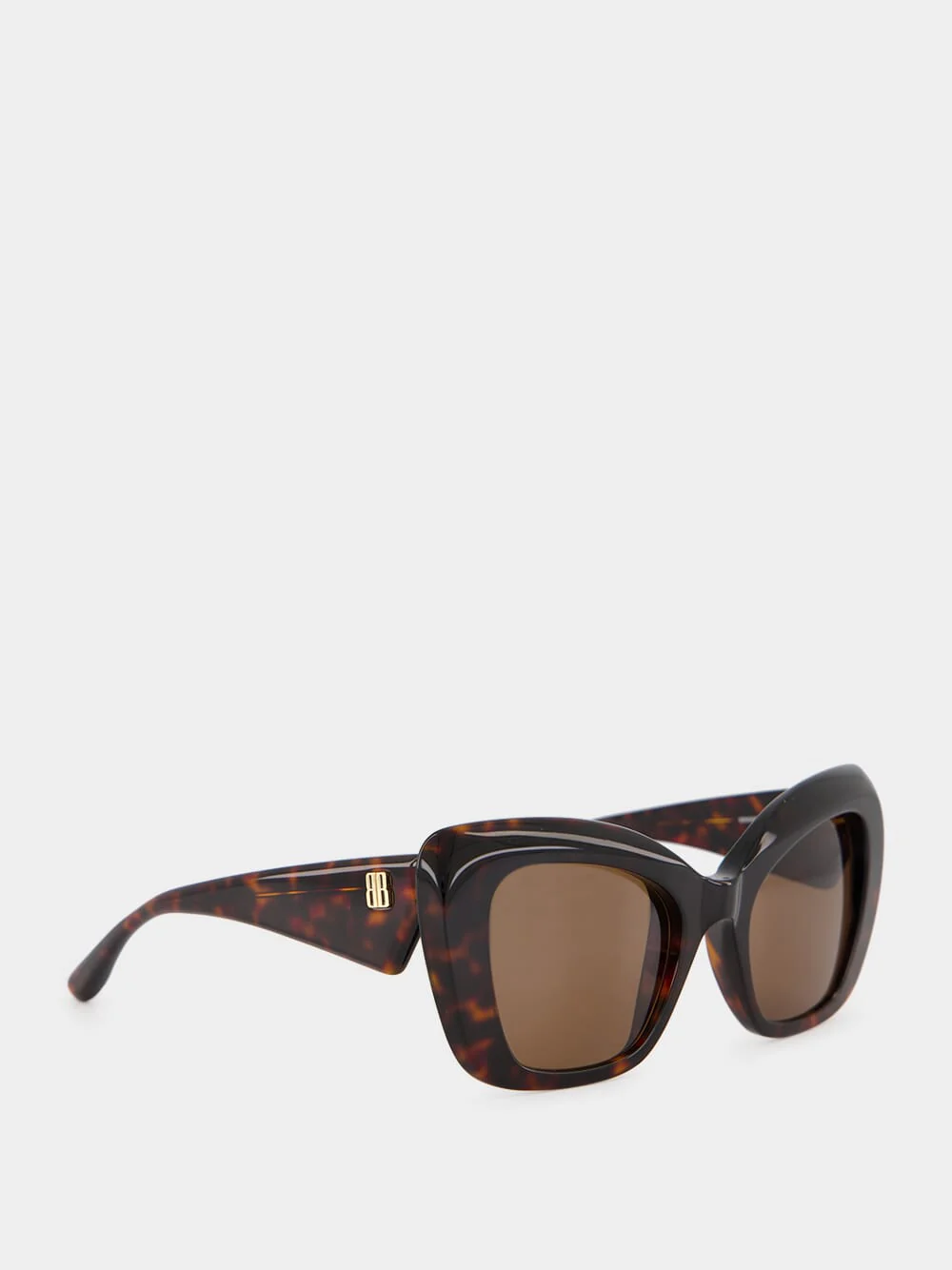 Havana Diva Butterfly Acetate Sunglasses - Image 2