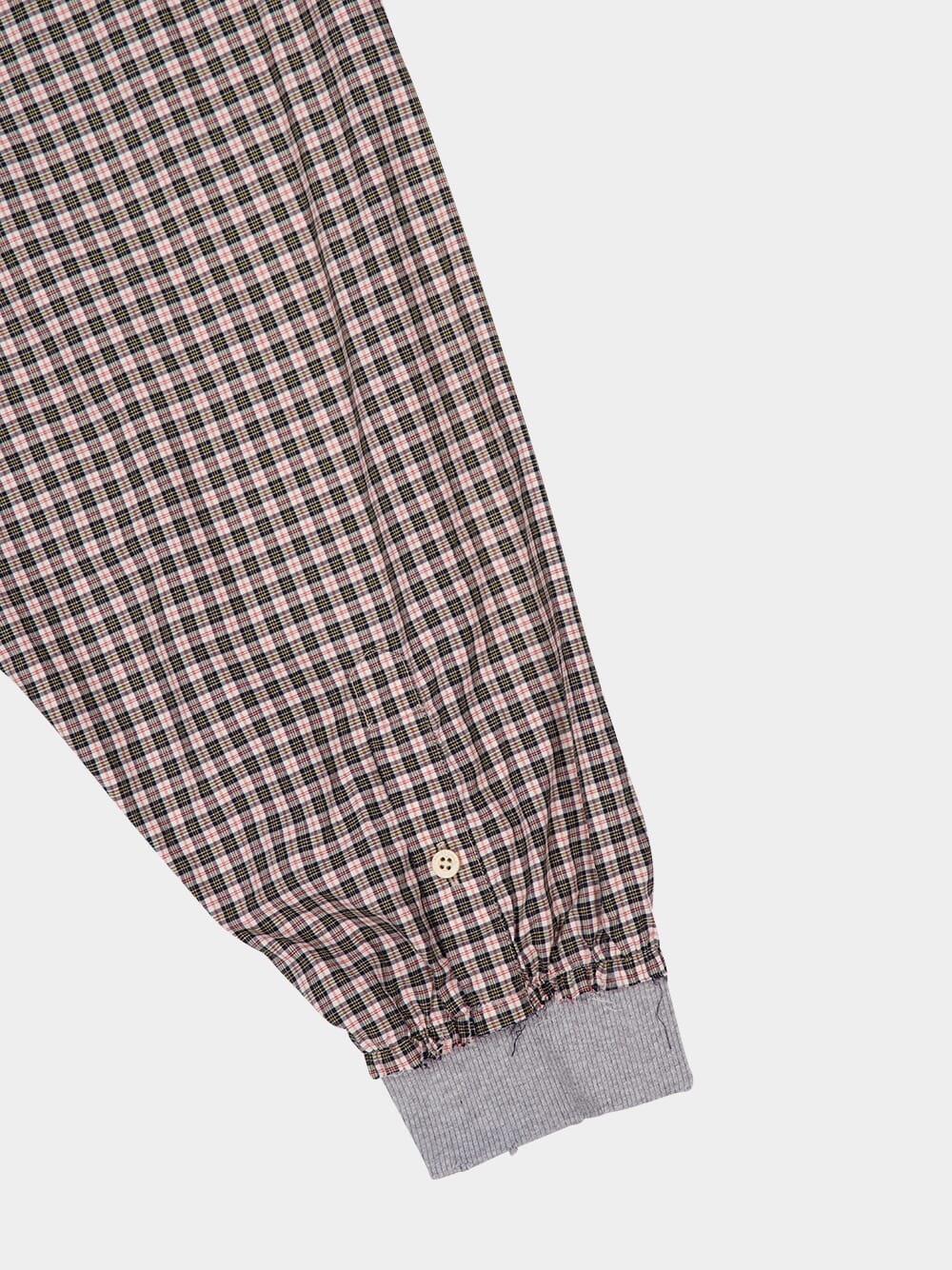 Hooded Micro Tartan Zip Shirt - Image 4
