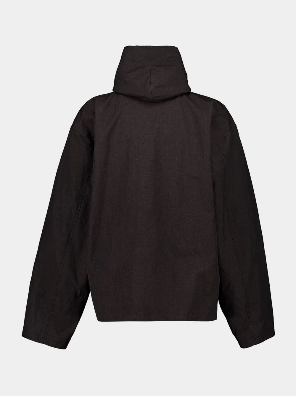Hooded Zip-up Jacket in Black - Image 2