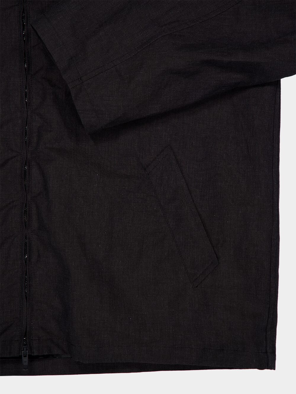 Hooded Zip-up Jacket in Black - Image 4