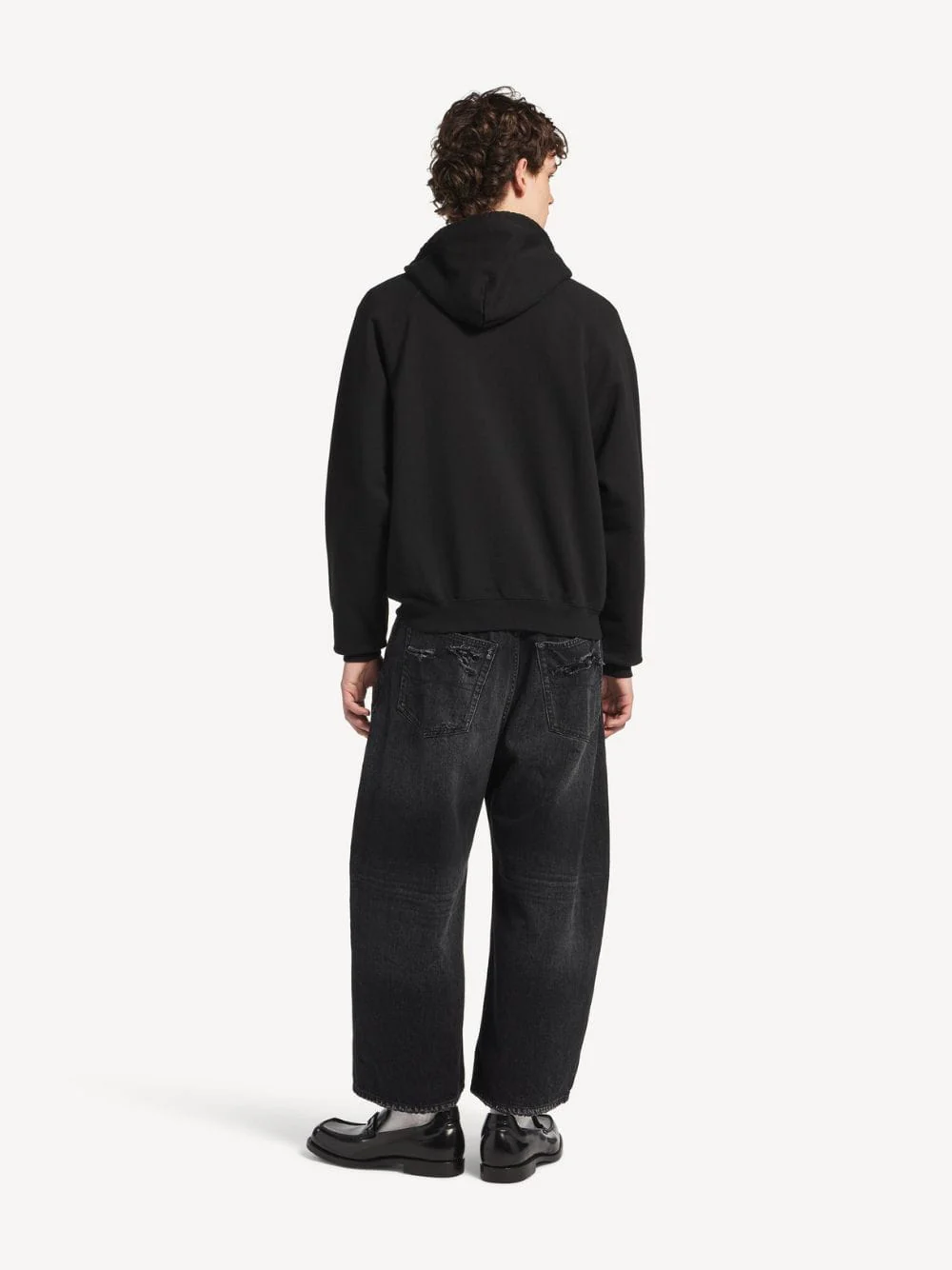 Black The Door Zip-Up Hooded Sweatshirt - Image 3