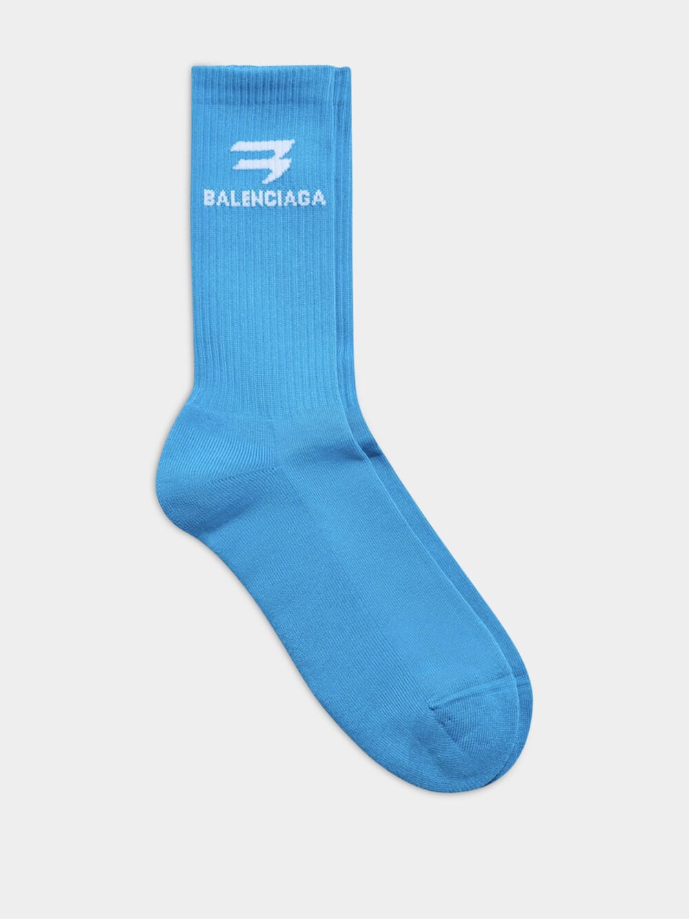 Intarsia-Logo Ribbed Socks