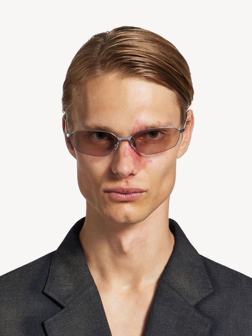 Invisible 2.0 Oval Sunglasses in Light Silver - Image 2
