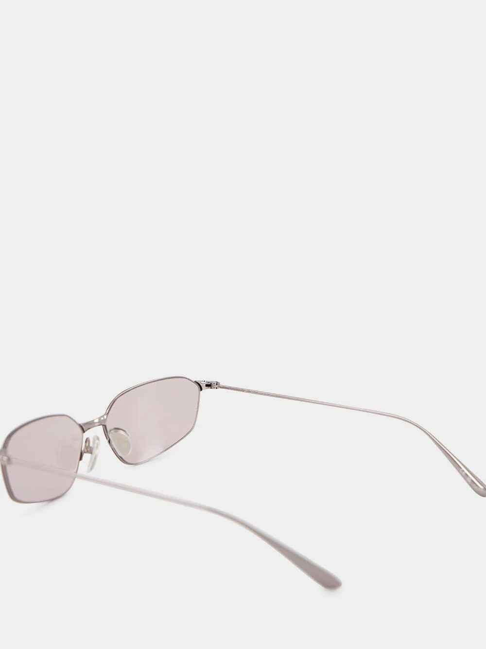Invisible 2.0 Oval Sunglasses in Light Silver - Image 5