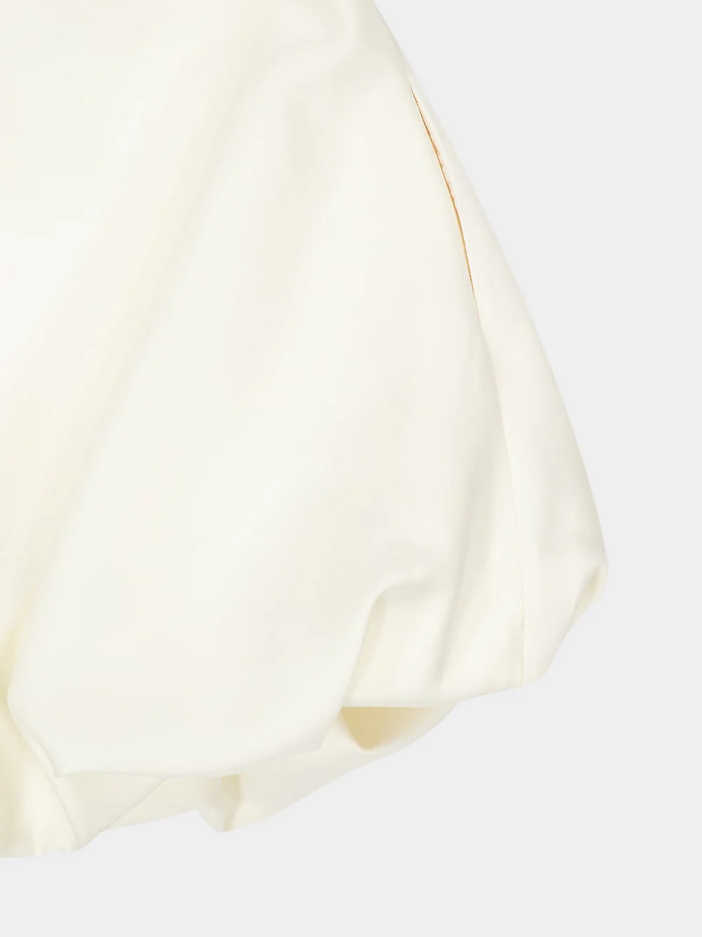 Ivory Halter Neck Wool Mini Dress - Image 4