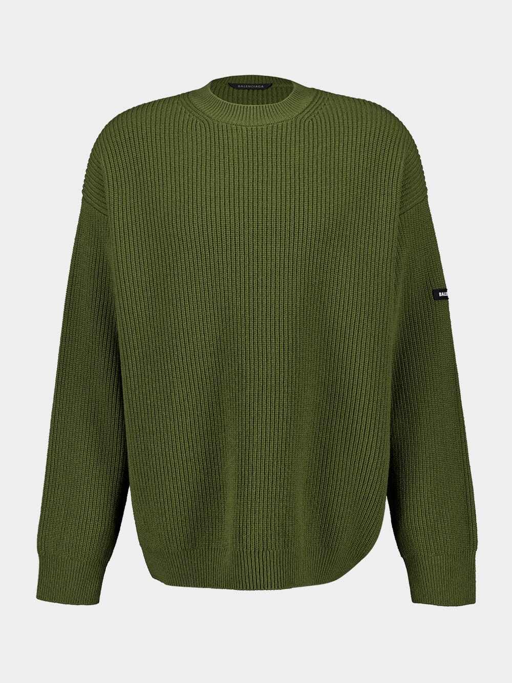 Khaki Green Wool Sweater