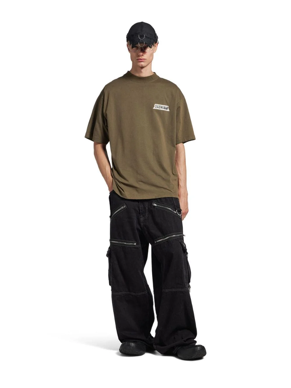 Khaki Masking Tape Medium Fit T-Shirt - Image 2