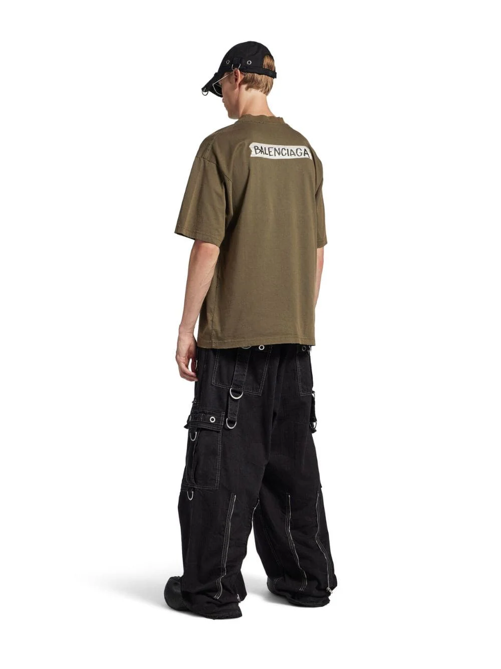 Khaki Masking Tape Medium Fit T-Shirt - Image 4