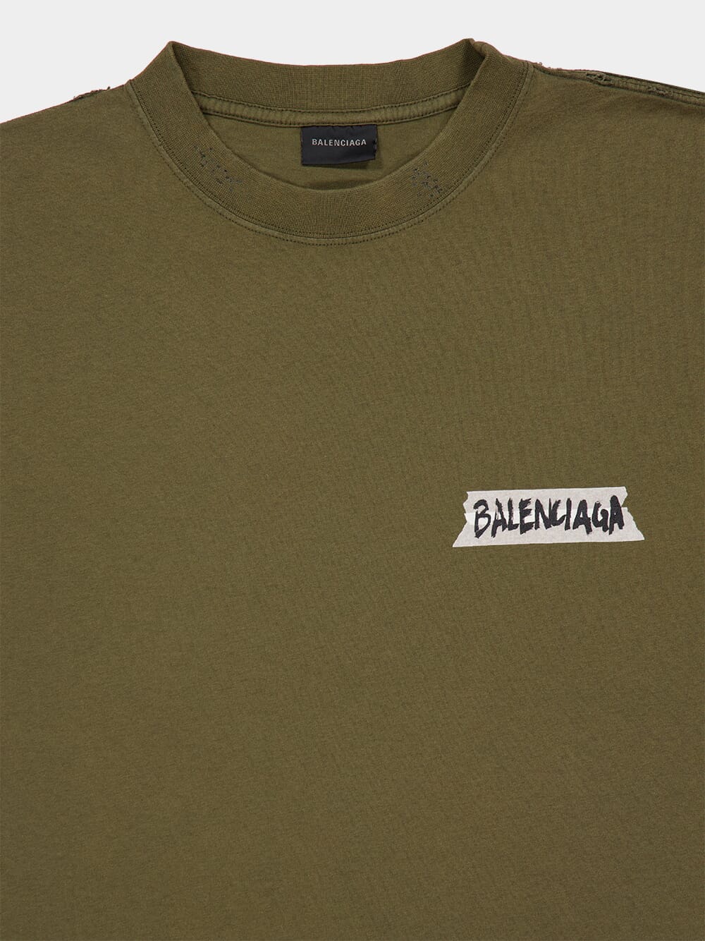 Khaki Masking Tape Medium Fit T-Shirt - Image 5