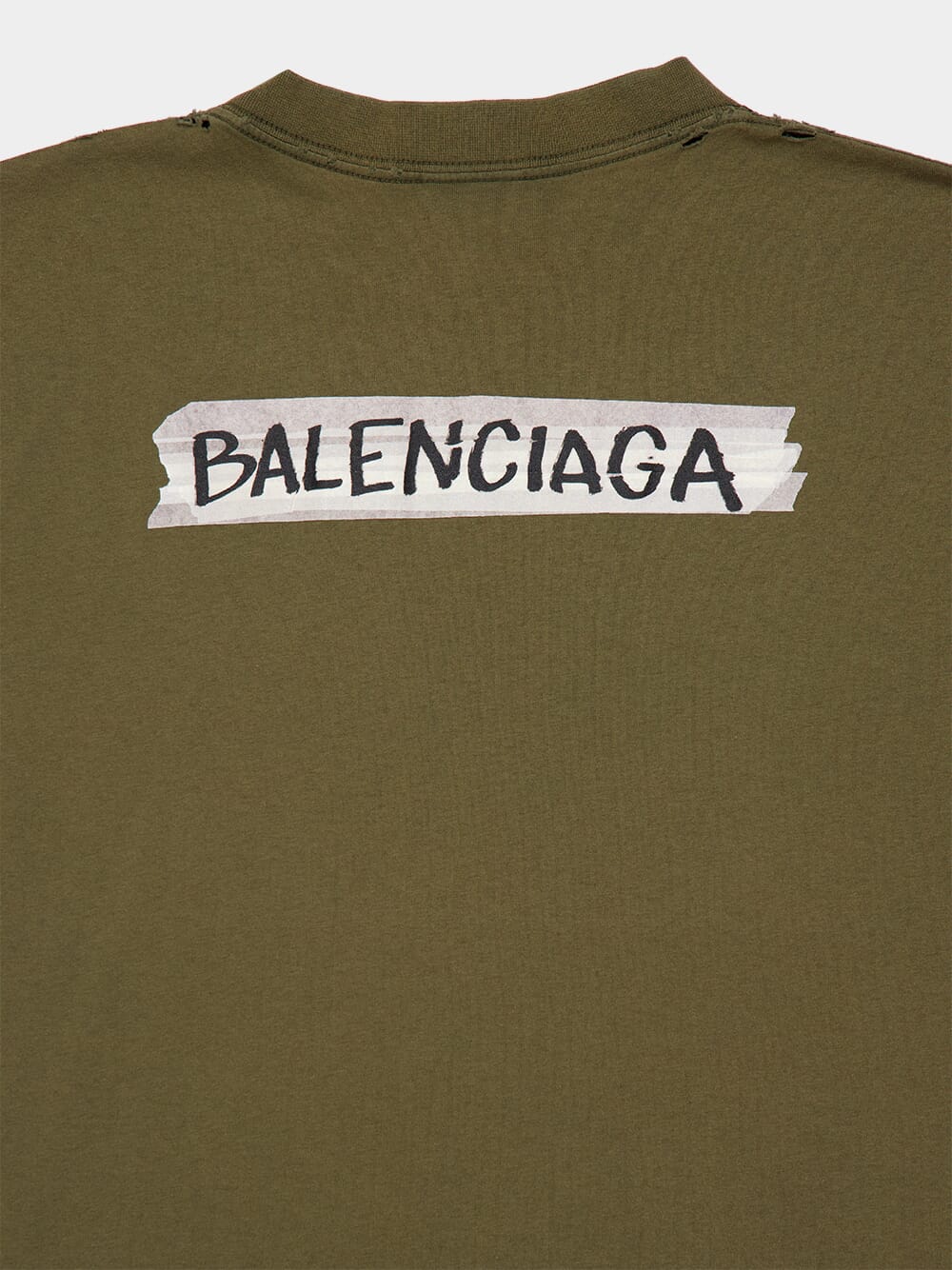 Khaki Masking Tape Medium Fit T-Shirt - Image 6