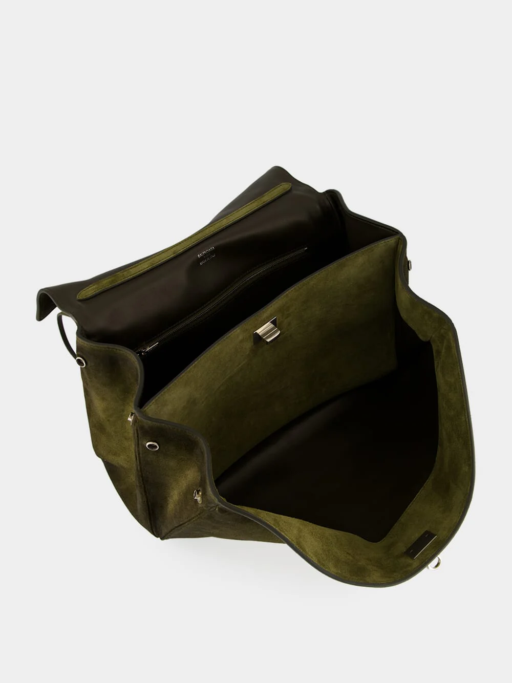Khaki Rodeo Suede Medium Handbag - Image 8