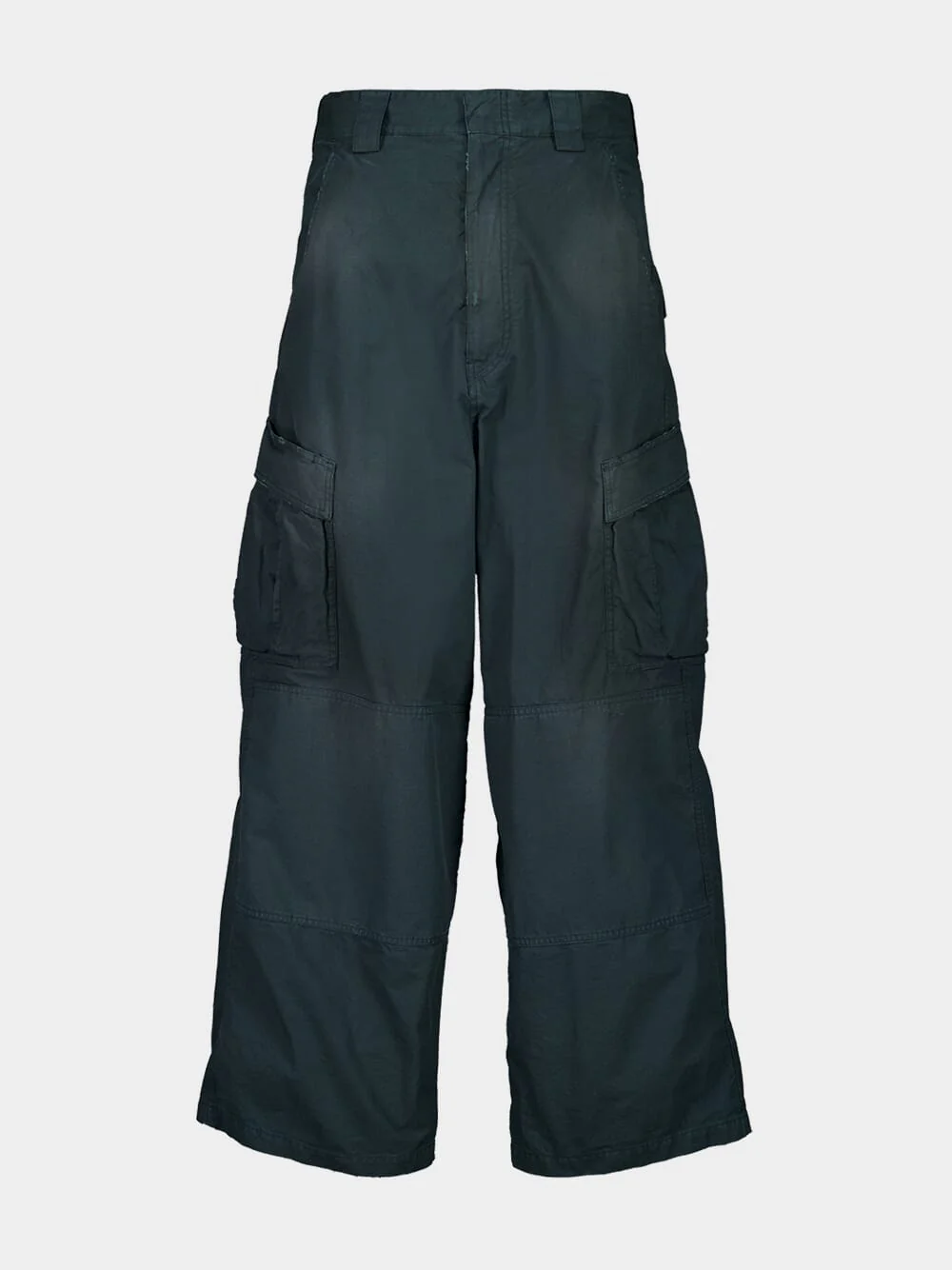 Large Cargo Pants in Forest Green