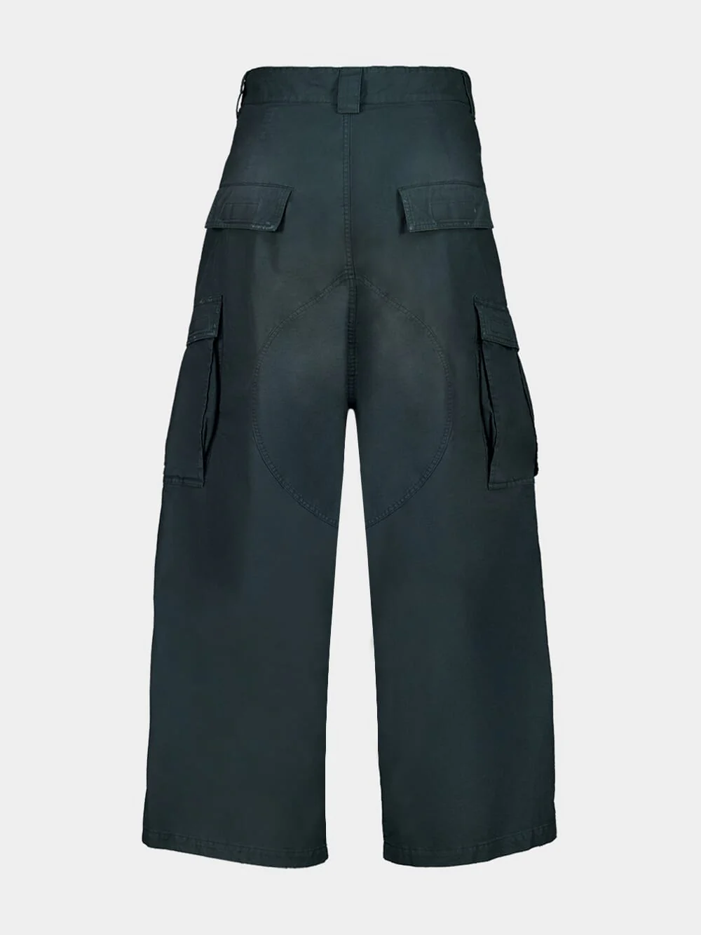 Large Cargo Pants in Forest Green - Image 3