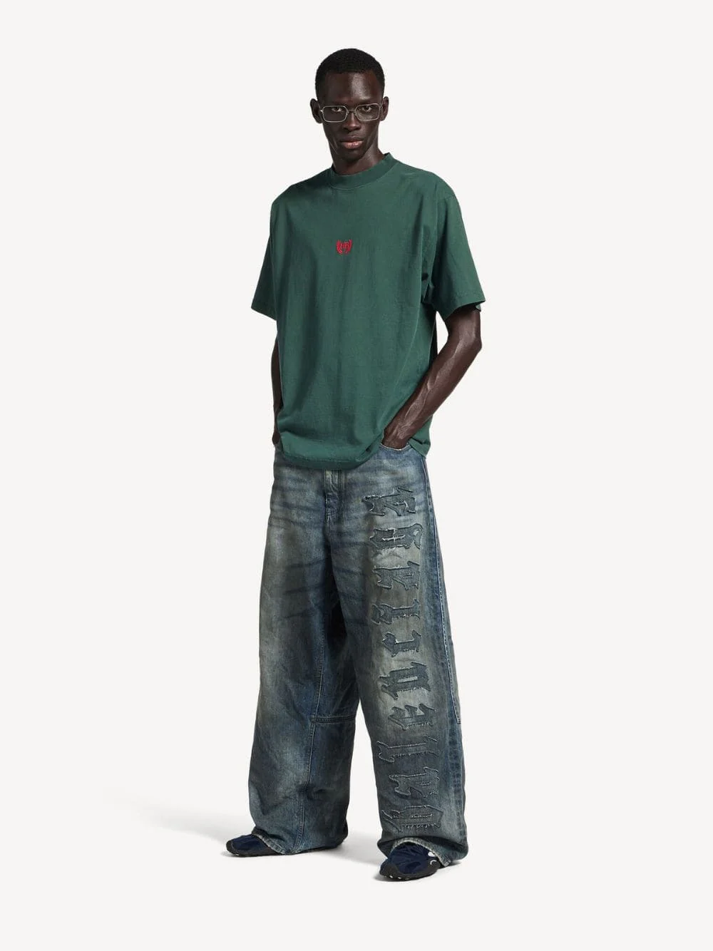 Laurel Dark Green Medium-Fit T-Shirt