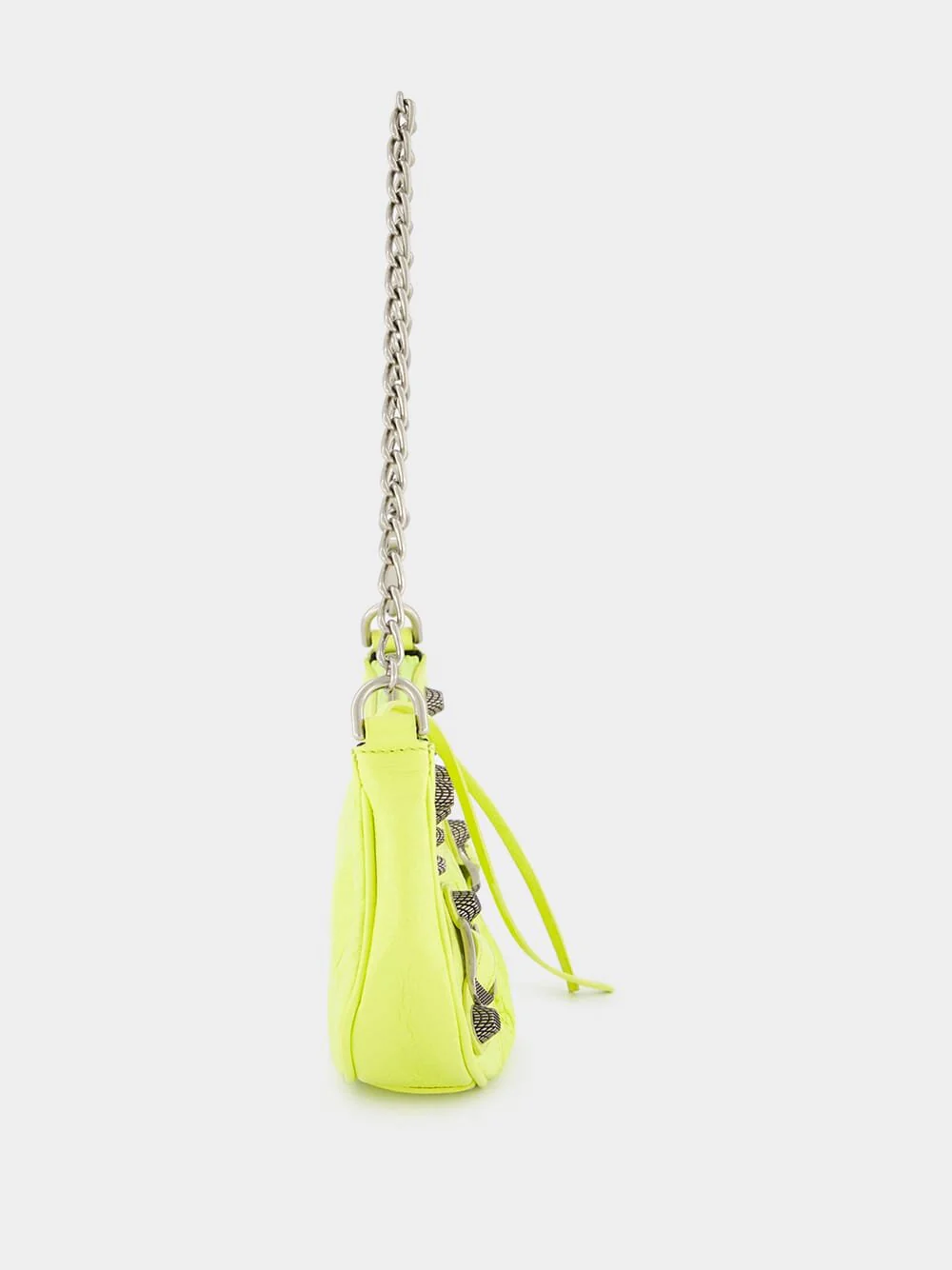 Le Cagole Mini Leather Bag With Chain - Image 3