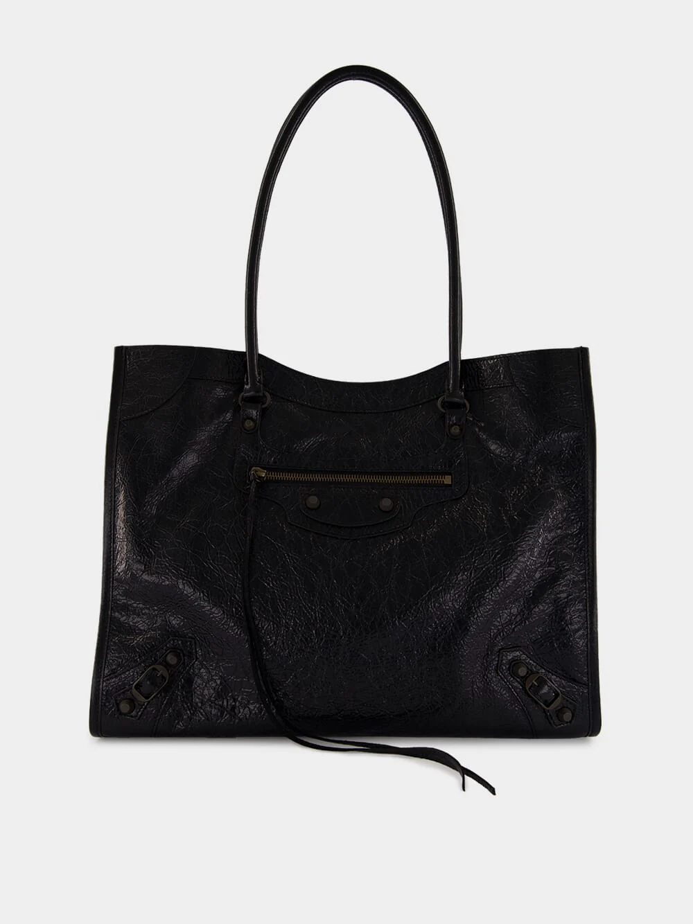 Le City Medium Tote Bag in Black Lambskin - Image 2