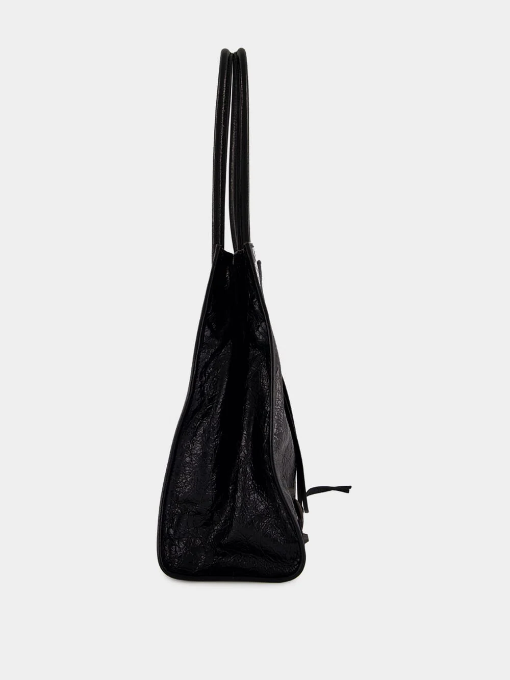 Le City Medium Tote Bag in Black Lambskin - Image 5