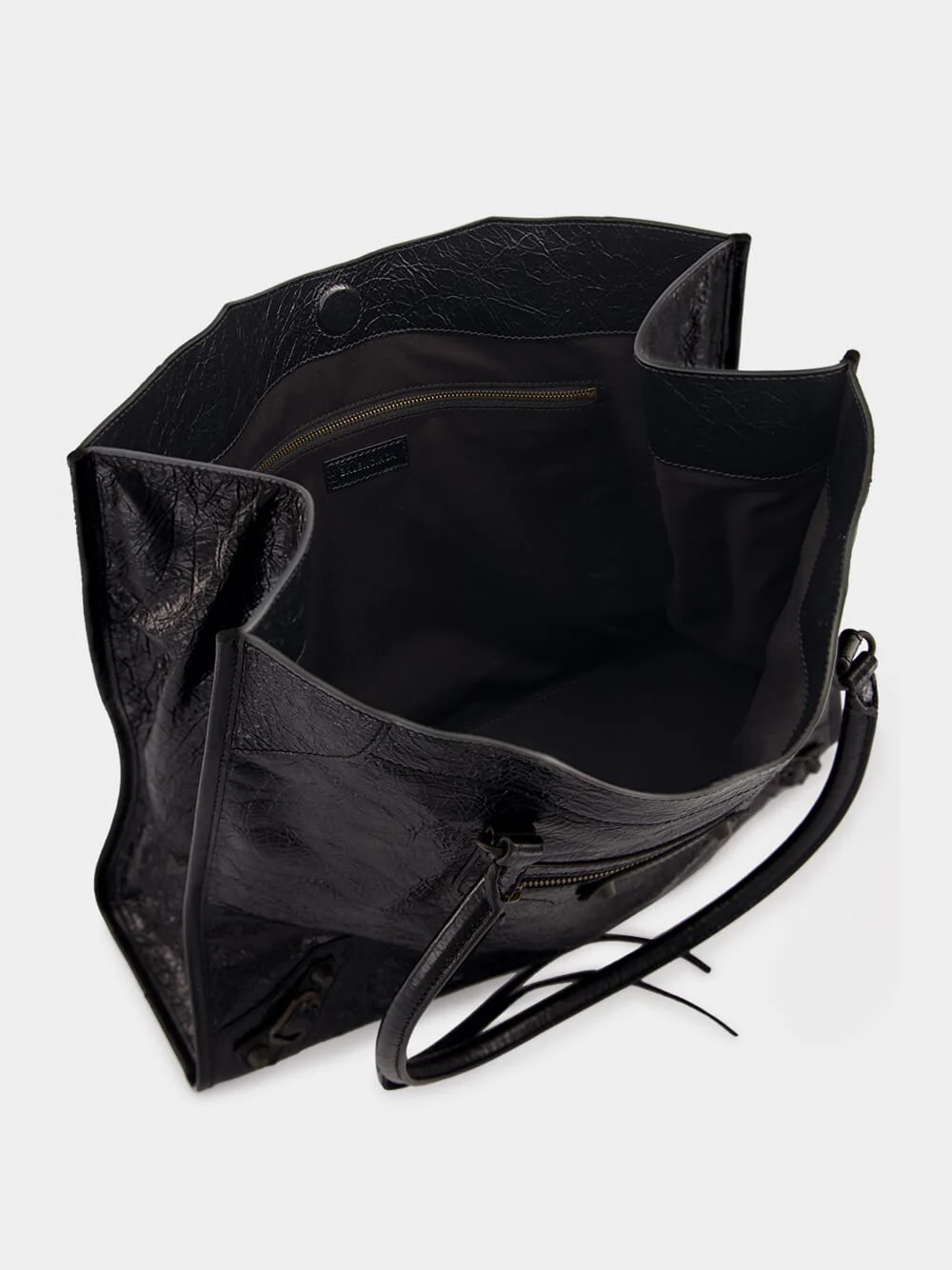Le City Medium Tote Bag in Black Lambskin - Image 7