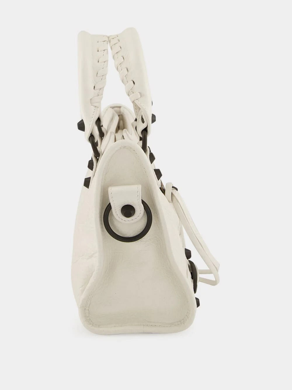 Le City Mini Bag in Optic White Lambskin Leatherskin - Image 6