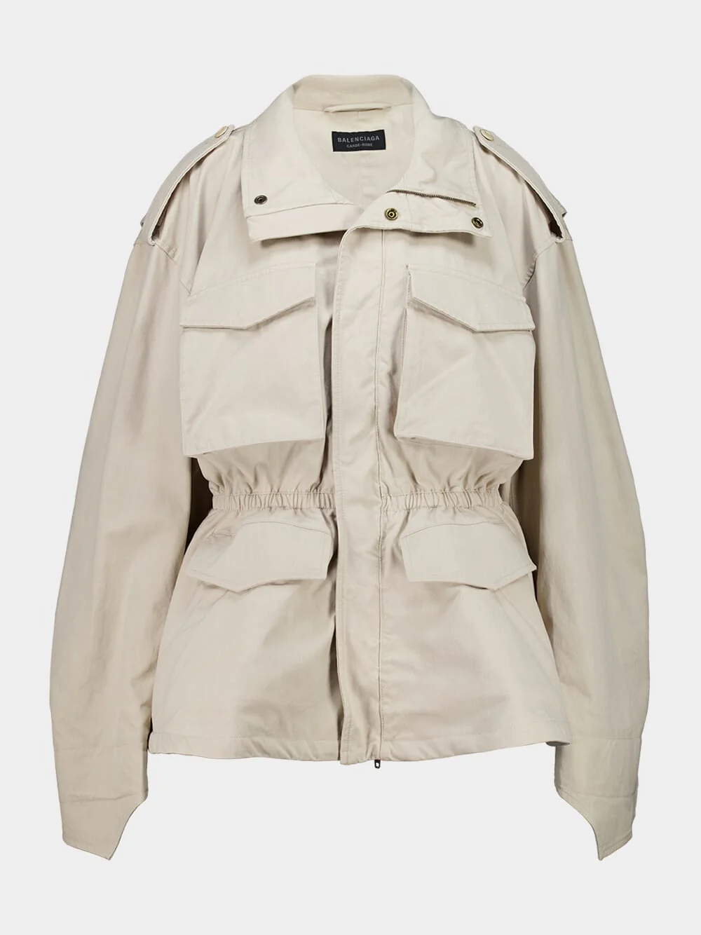 Light Beige Hourglass Parka