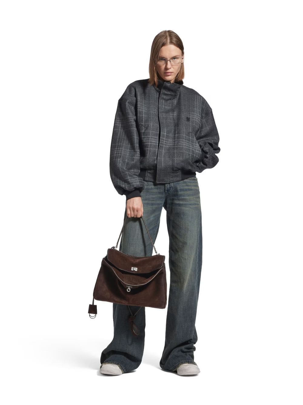 Light Espresso Rodeo Suede Medium Handbag - Image 2