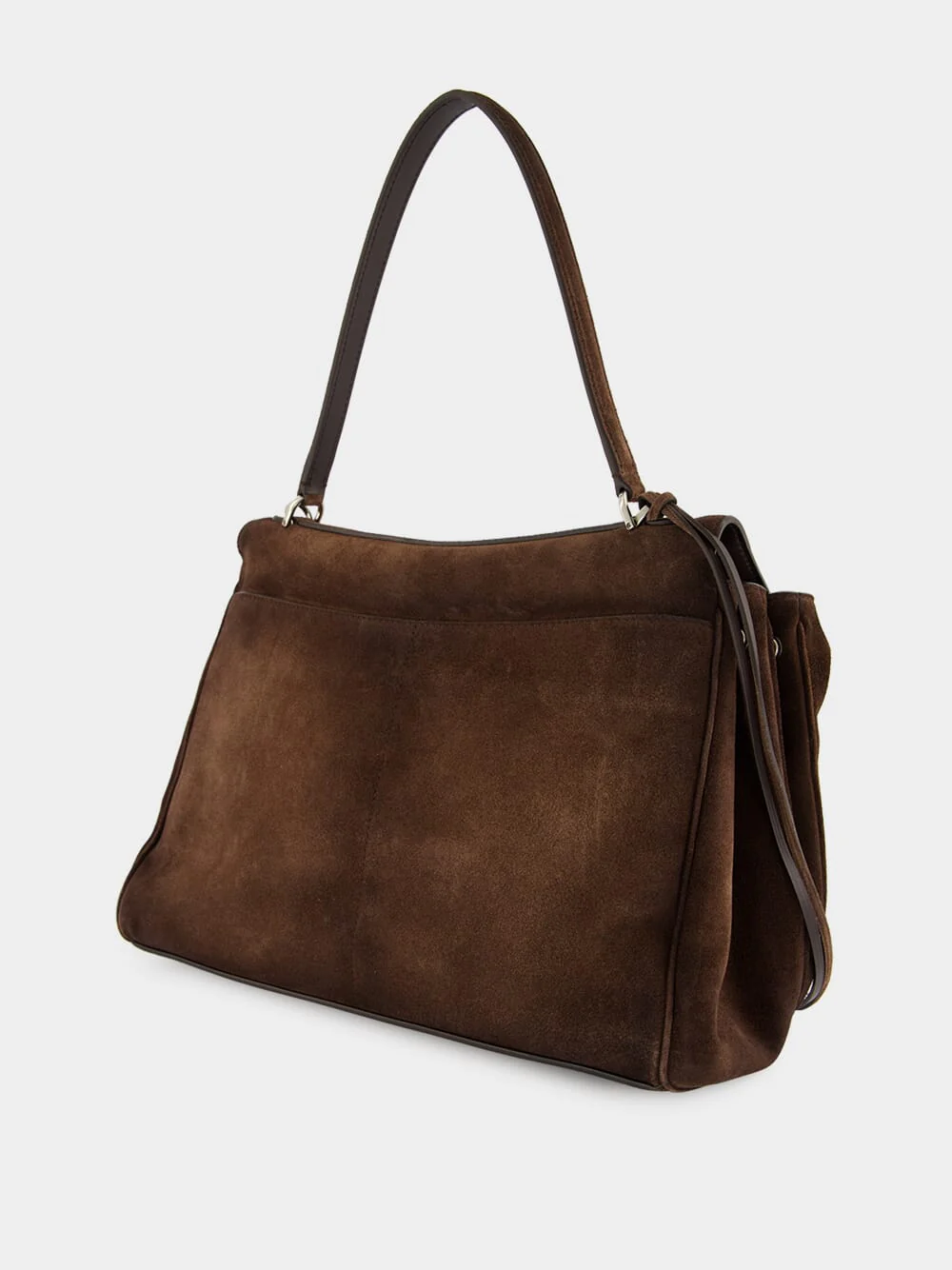 Light Espresso Rodeo Suede Medium Handbag - Image 8