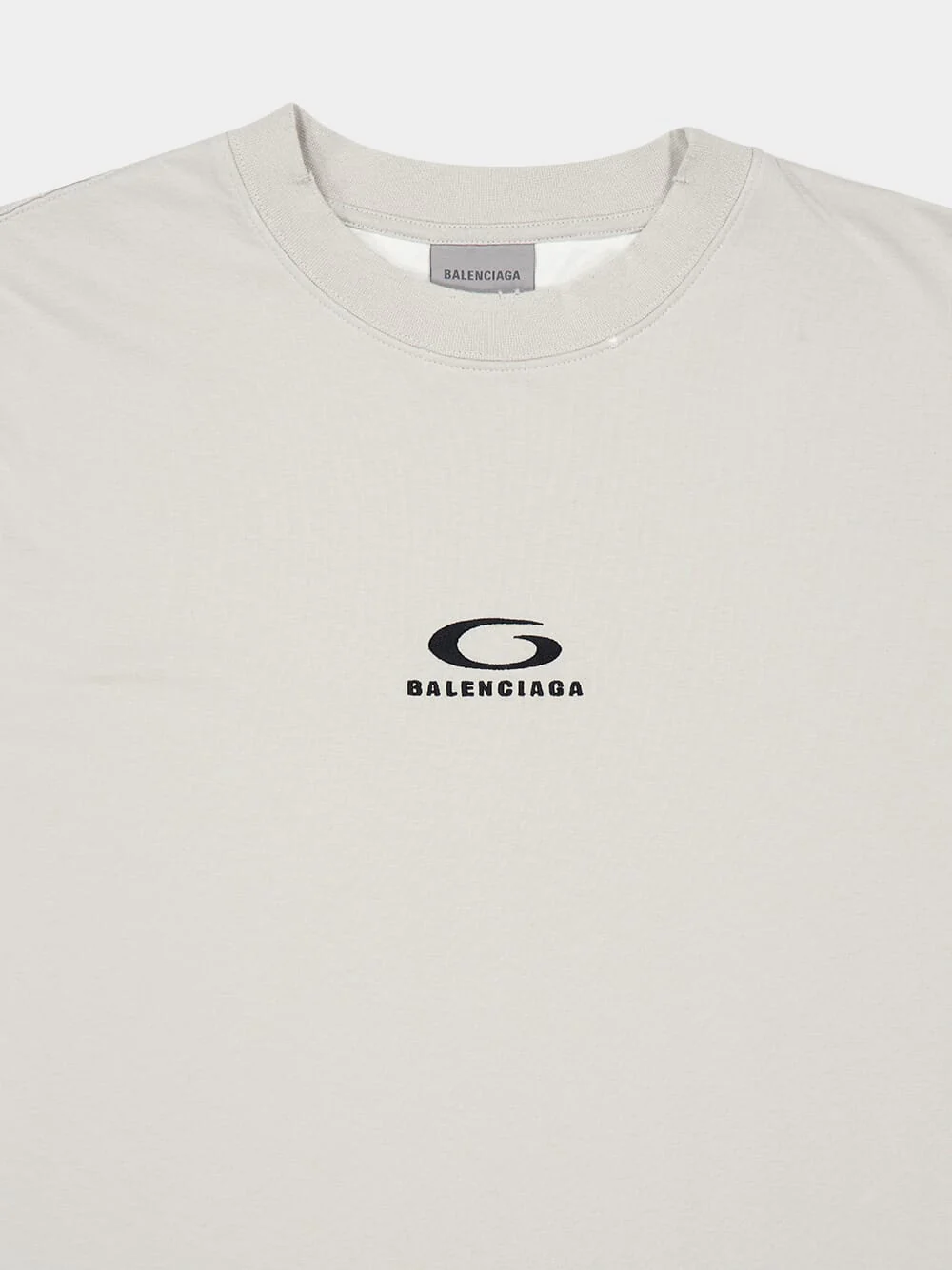 Light Grey and White Hybrid Double T-Shirt - Image 5