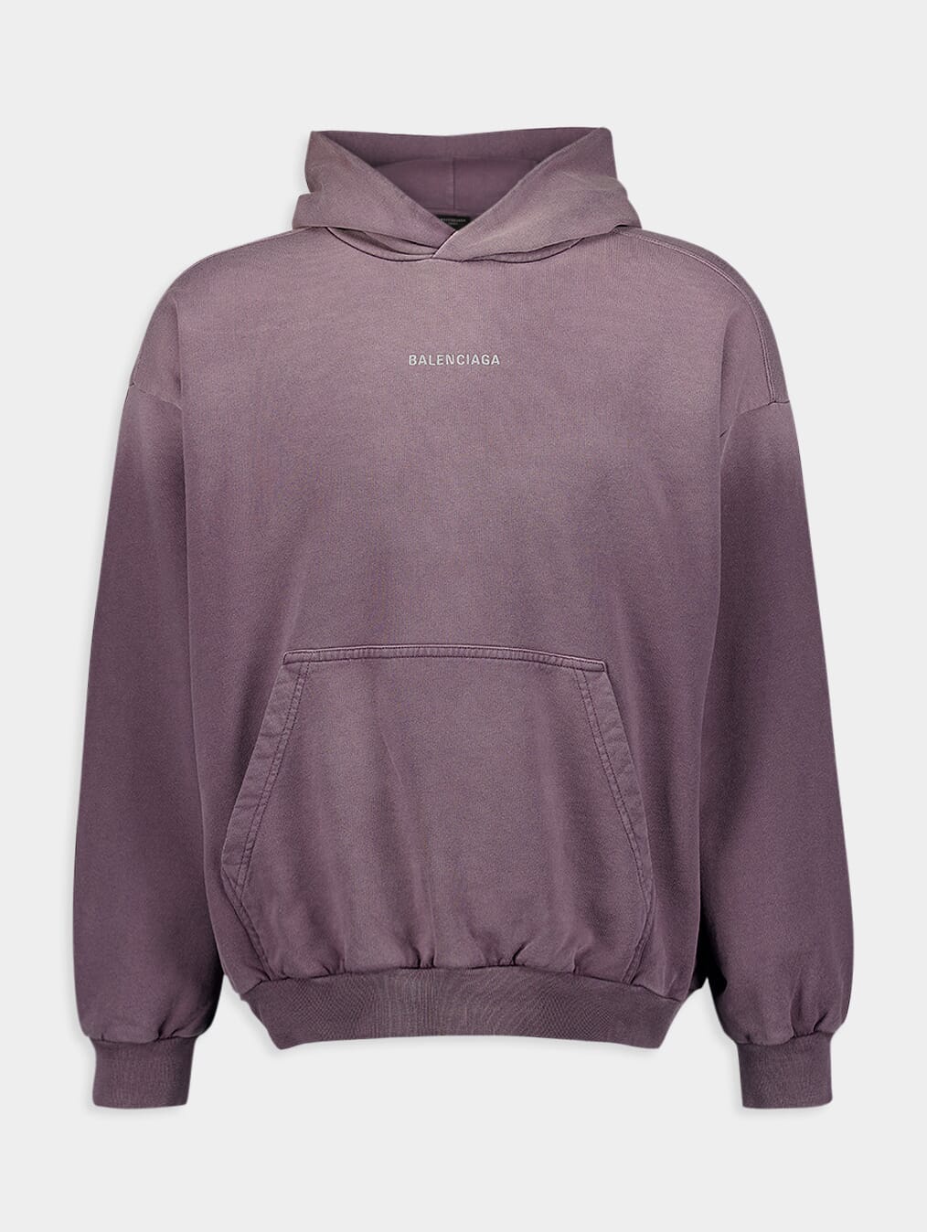 Logo-Embroidered Faded Effect Hoodie