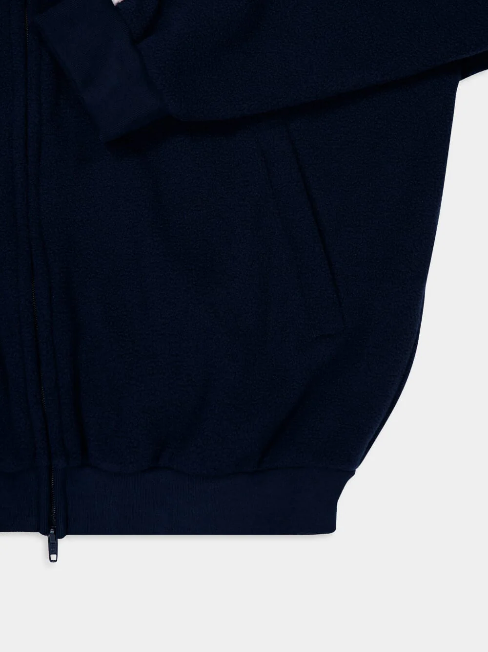 Loop Sports Icon Zip-Up Jacket in Navy and White - Image 6
