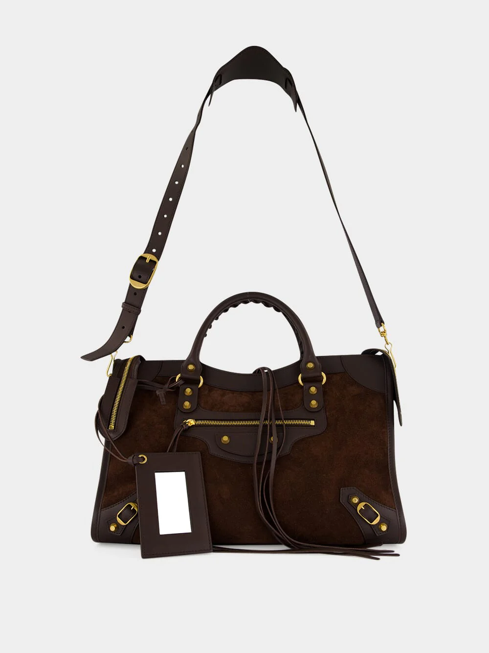 Moka Medium Leather City Bag - Image 3