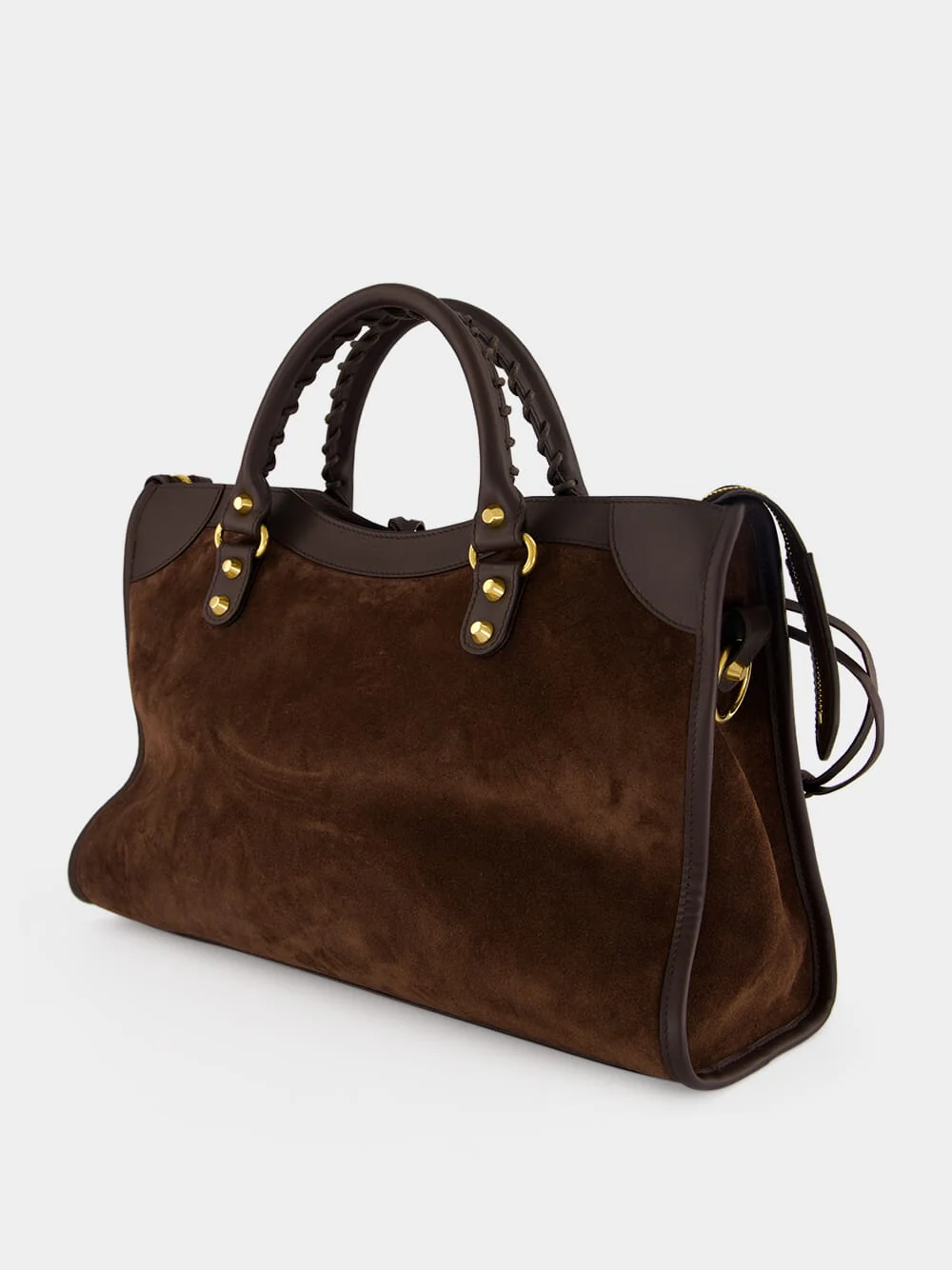 Moka Medium Leather City Bag - Image 7