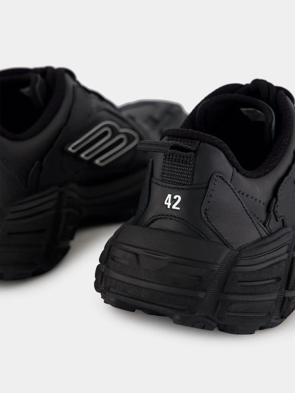 Monday Shoe Black Leather Sneakers - Image 13