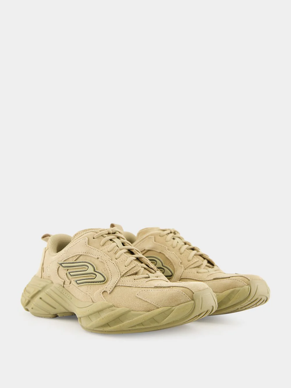 Monday Shoe in Beige Suede Calfskin - Image 3