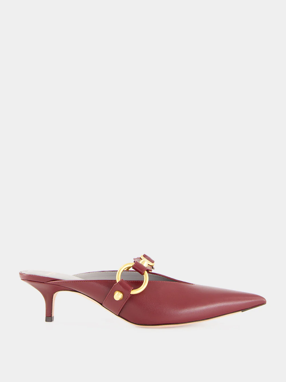 Merlot City 45 Mule in Calfskin