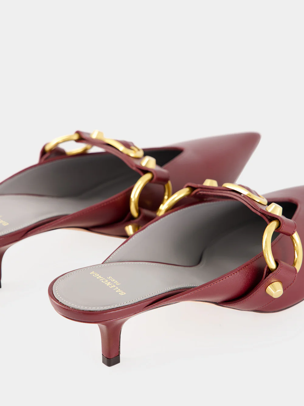 Merlot City 45 Mule in Calfskin - Image 6