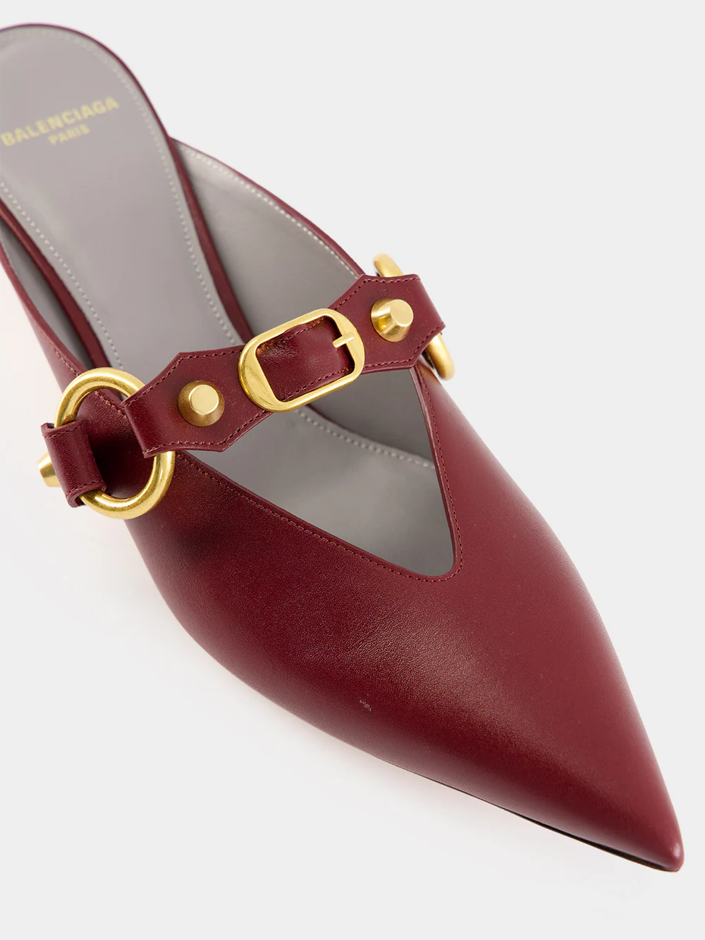 Merlot City 45 Mule in Calfskin - Image 7