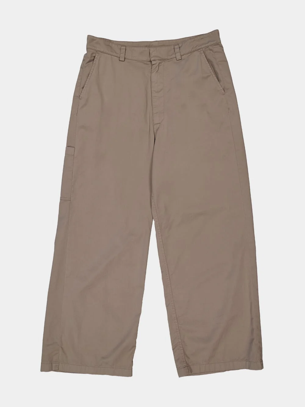 New Beige Cotton Workwear Pants - Image 8