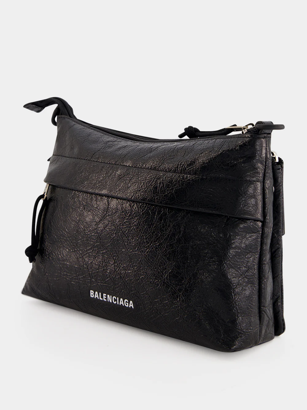 Black Explorer Double Pouch Messenger Bag - Image 6
