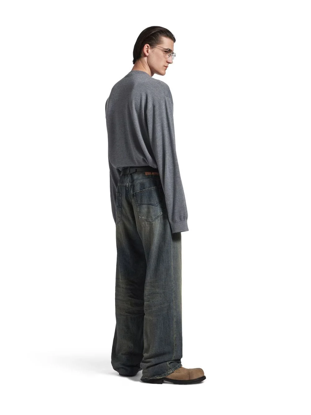 Relaxed Fit Blue Denim Jeans - Image 4