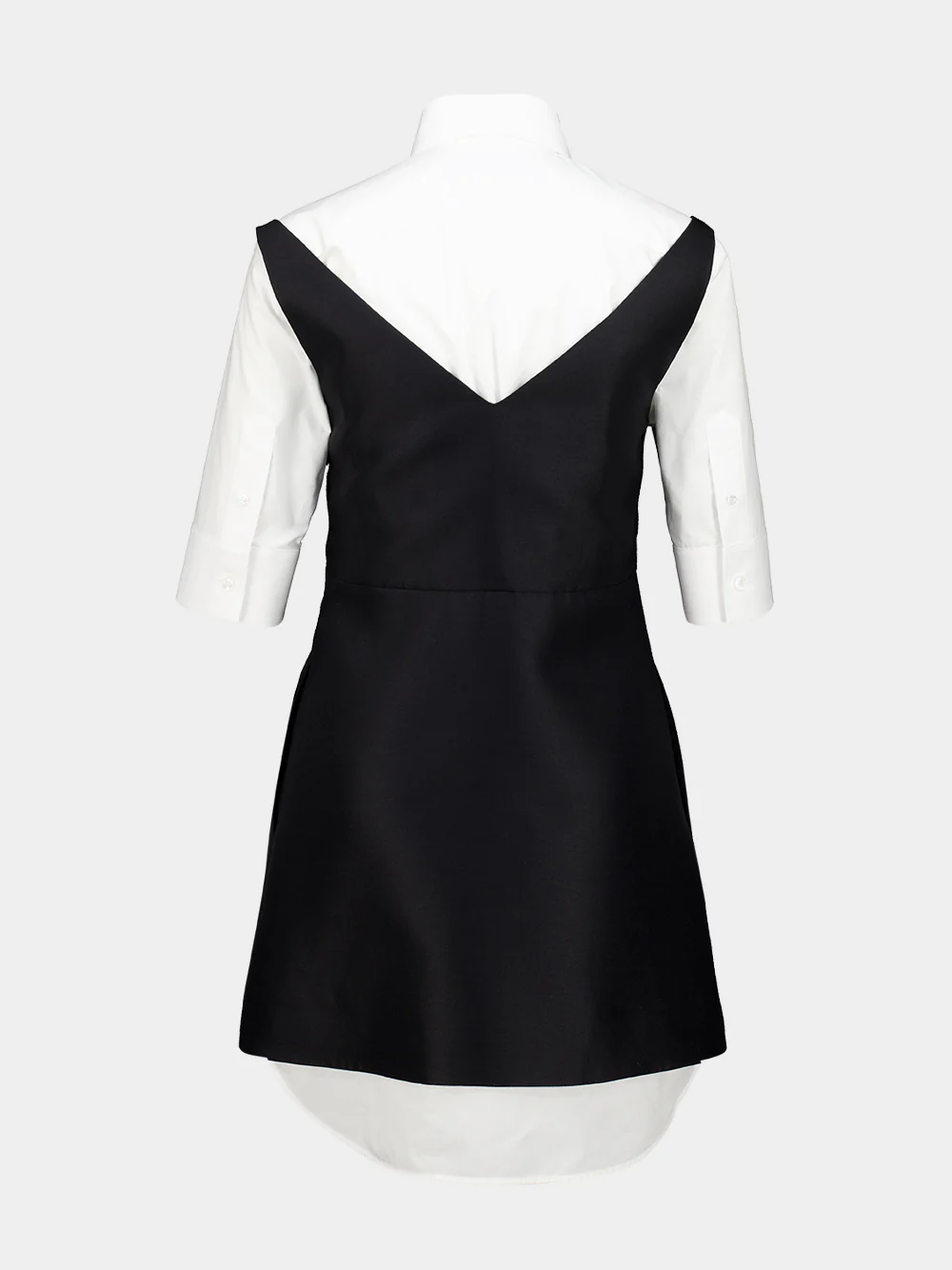 Black Hybrid Shirt Mini Dress - Image 3