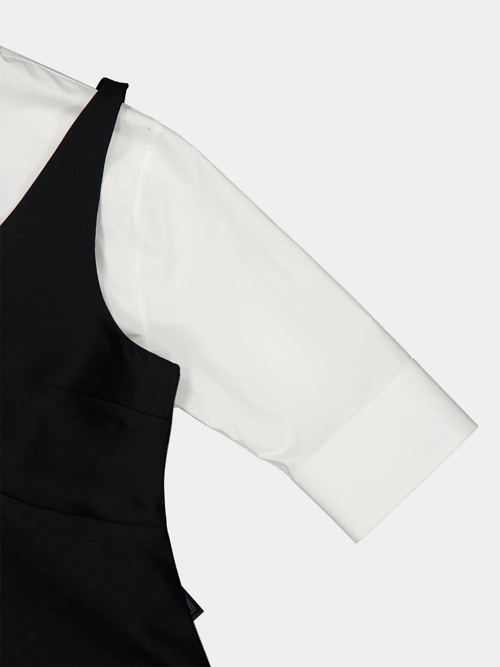 Black Hybrid Shirt Mini Dress - Image 5