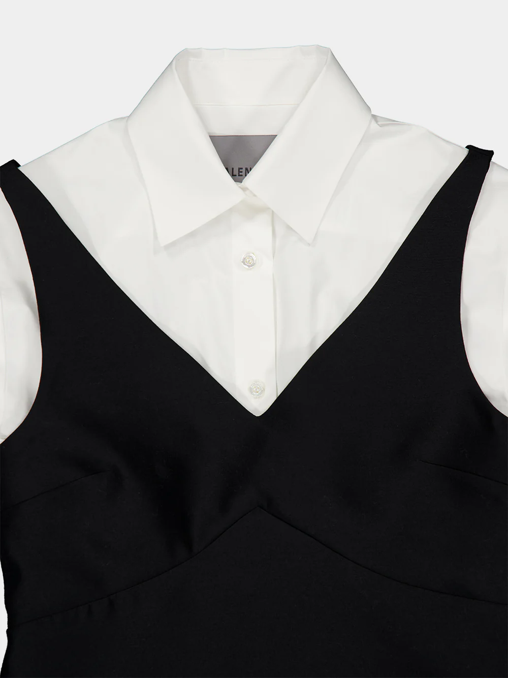Black Hybrid Shirt Mini Dress - Image 6