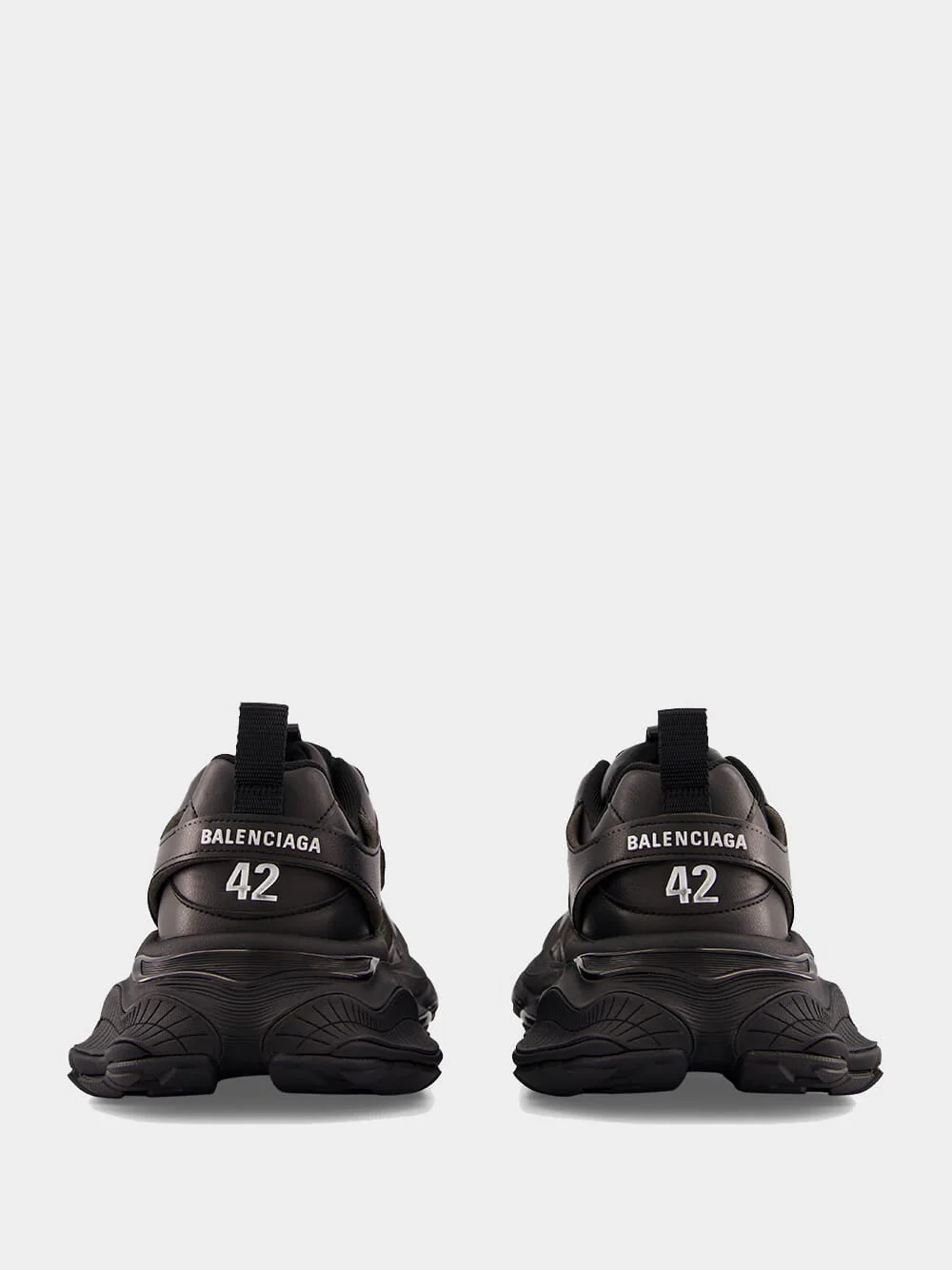 Black Cargo Leather Sneakers - Image 13