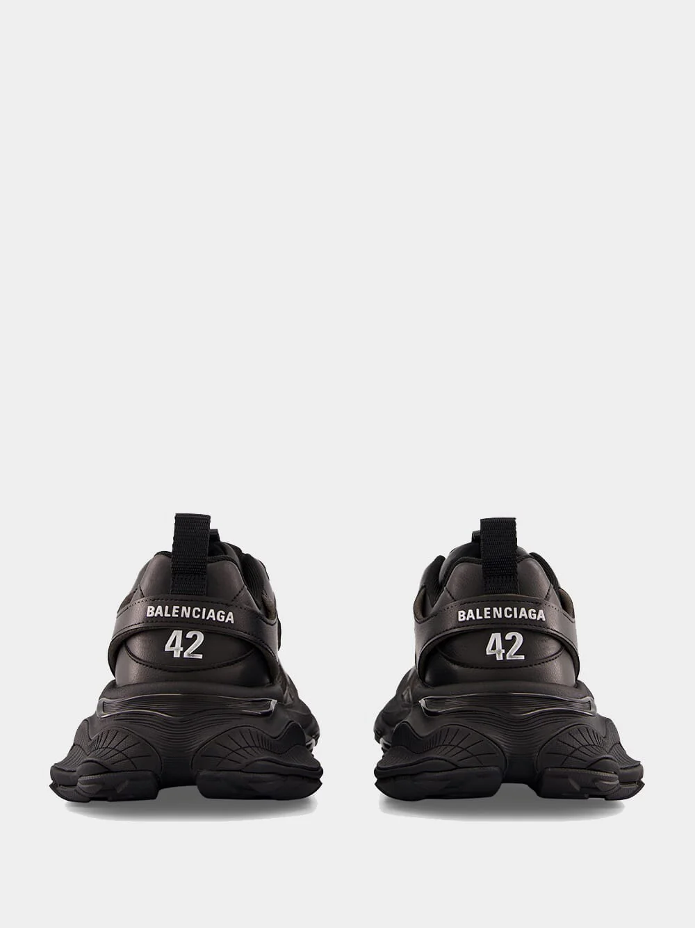 Black Cargo Leather Sneakers - Image 5