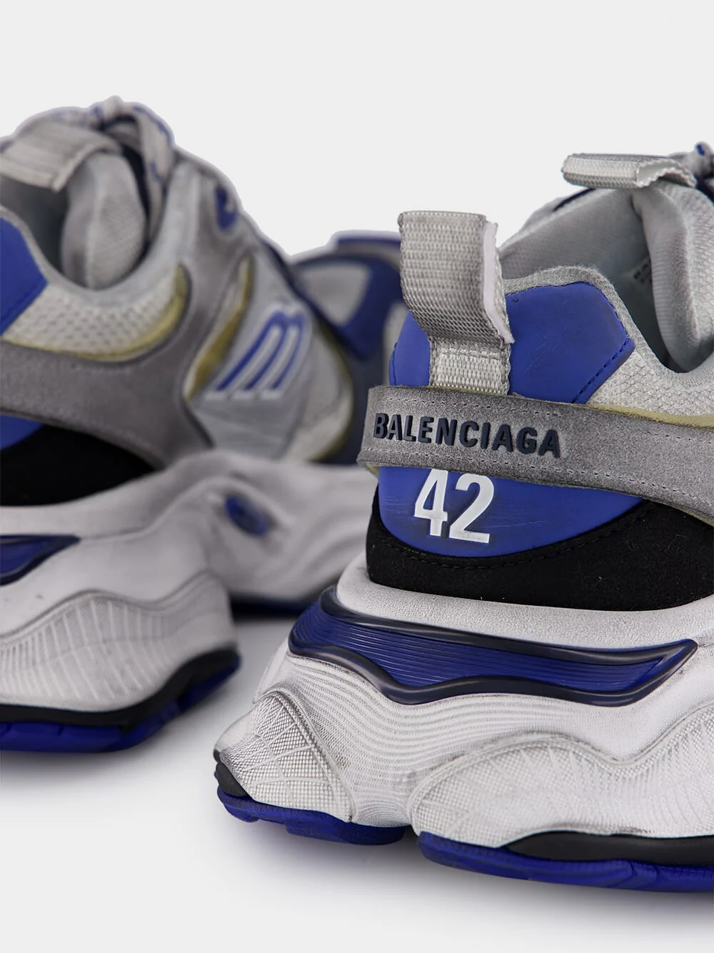 Grey and Blue Cargo Sneakers - Image 6